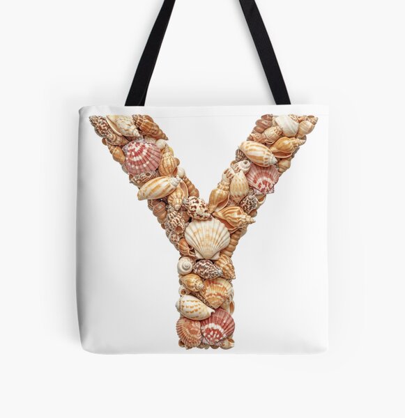 SHELLS LETTER Y All Over Print Tote Bag