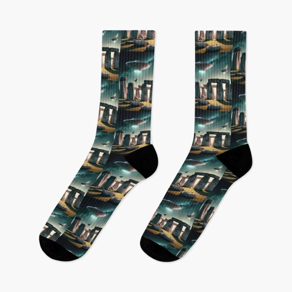 Item preview, UFOs Flying Over Stonehenge designed and sold by Dogandesighn.