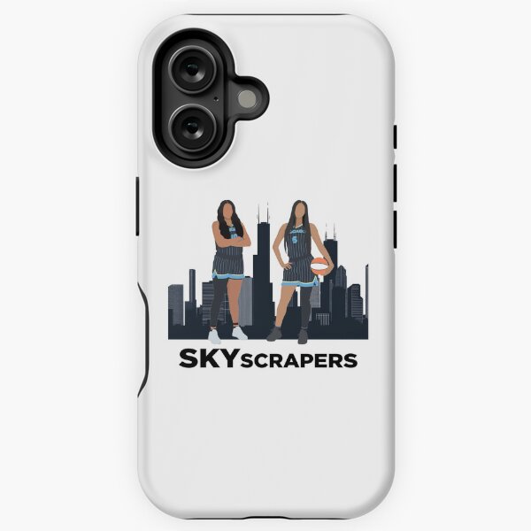 Item preview, Angel Reese and Kamilla Cardoso "SKYscrapers" Chicago Sky merch designed and sold by katyduffy.