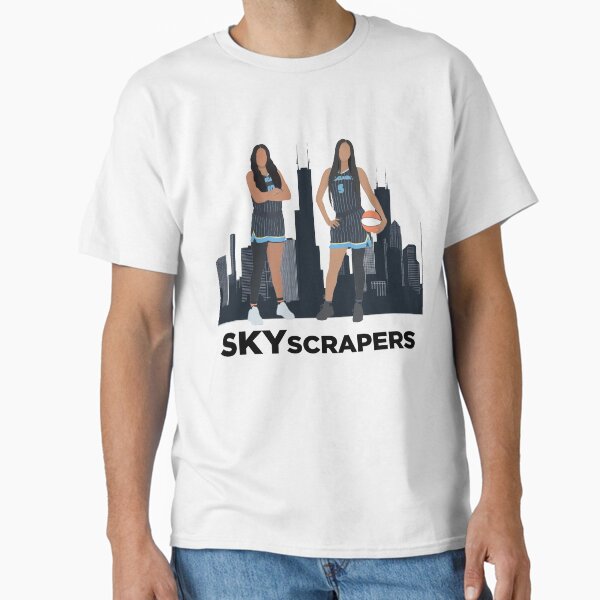 Item preview, Angel Reese and Kamilla Cardoso "SKYscrapers" Chicago Sky merch designed and sold by katyduffy.