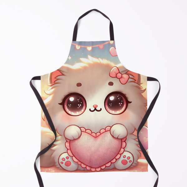 Item preview, Adorable Cat holding a heart shaped pillow designed and sold by GracefulBunnies.