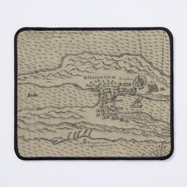 Item preview, Vintage map of Vardø, Norway designed and sold by AuroraSalmon.
