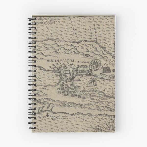 Item preview, Vintage map of Vardø, Norway designed and sold by AuroraSalmon.