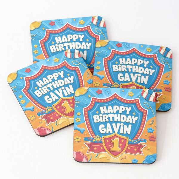 Item preview, Gavin’s 1st Birthday designed and sold by whatifsticks.