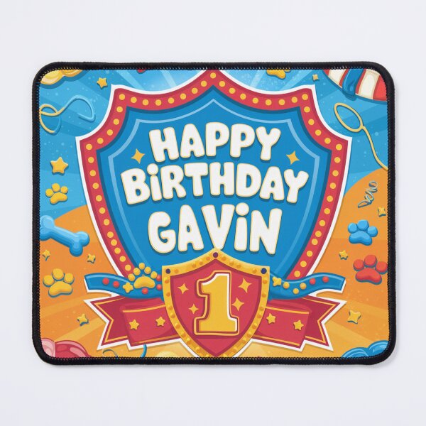 Item preview, Gavin’s 1st Birthday designed and sold by whatifsticks.