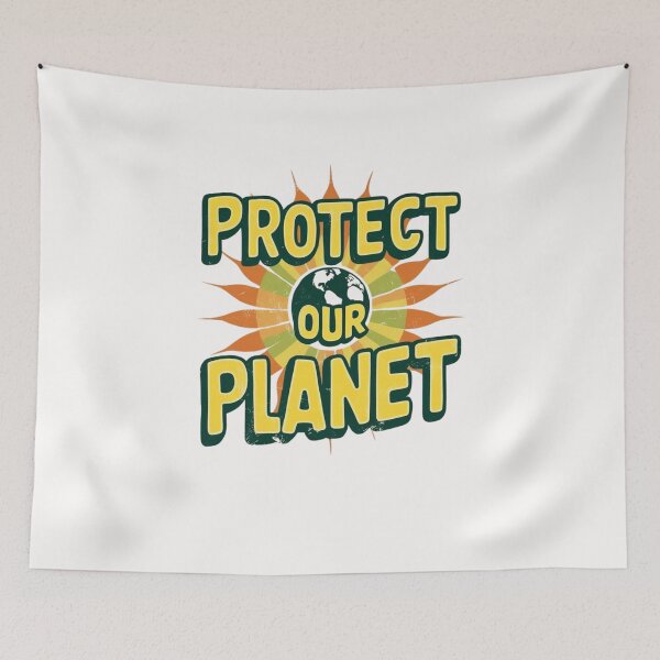 Item preview, Protect Our Planet Retro Eco Design designed and sold by ibobo4656.