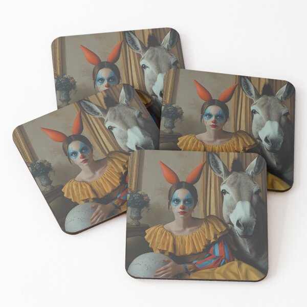 Item preview, dasha - portrait of a female clown designed and sold by Retrorelax.