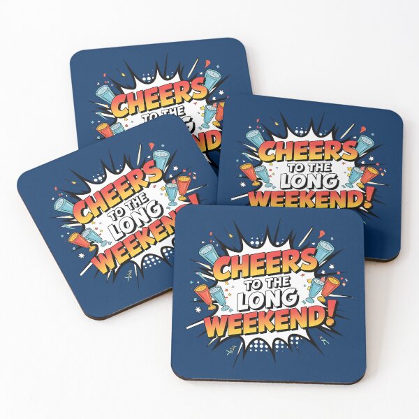 Item preview, Cheers to the Long Weekend Party Art designed and sold by TeeGrit.
