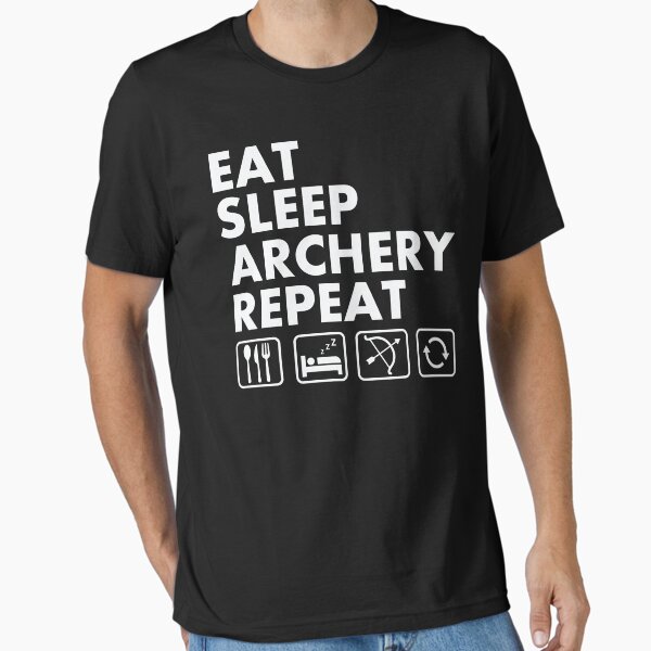 Item preview, Eat Sleep Archery Repeat Funny Archer designed and sold by tmerchtrends.