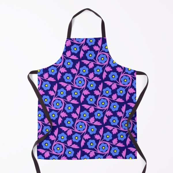 Item preview, Bright flowers with circling stems in neon colors designed and sold by colorofmagic.