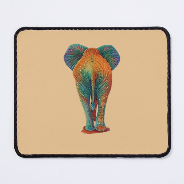 Item preview, Colorful funny elephant butt  designed and sold by CryptoLadyGabi.