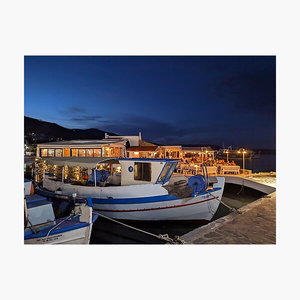 Item preview, Harbour in Elounda, Crete designed and sold by WeeeSillySausage.
