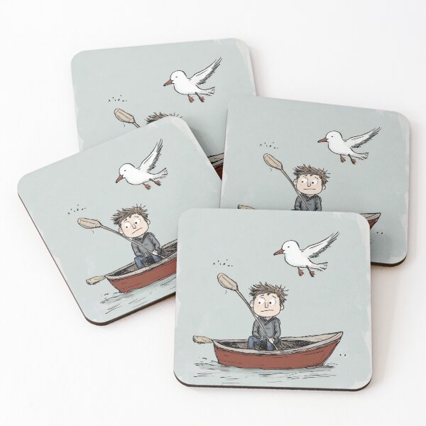 Item preview, A boy sits in his boat and thinks about what is down there in the water designed and sold by draggers.