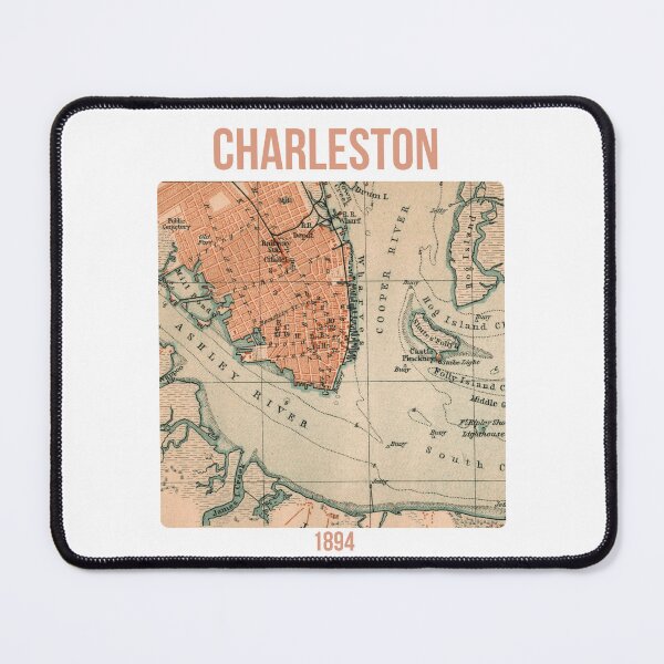 Item preview, Charleston around 1894: Vintage city map for local patriots and travelers designed and sold by RetroTraveller.