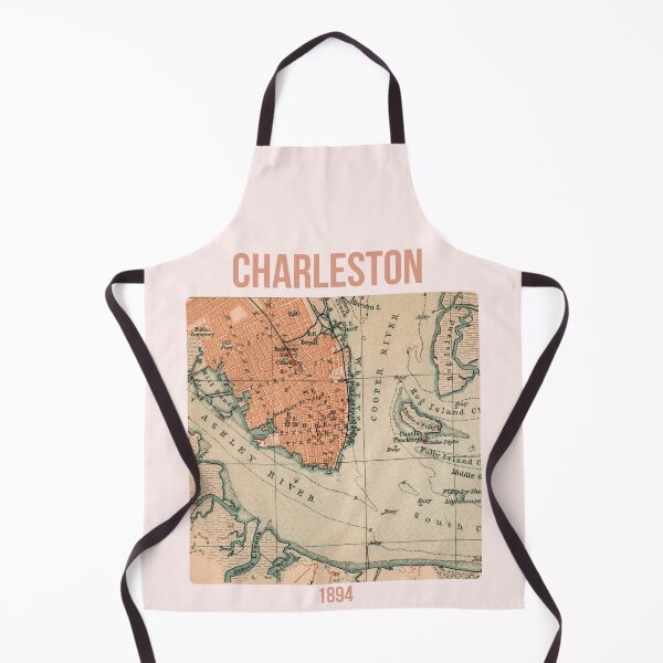 Item preview, Charleston around 1894: Vintage city map for local patriots and travelers designed and sold by RetroTraveller.