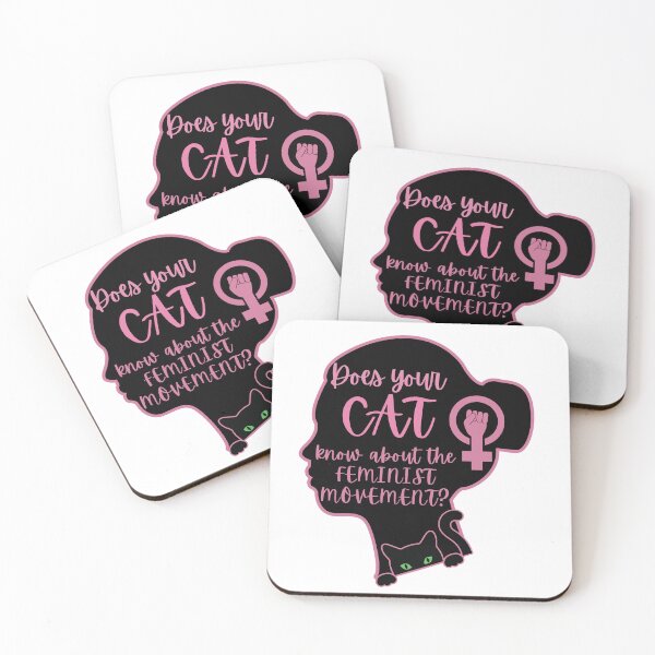 Item preview, Does your cat know about the feminist movement, funny cat quote designed and sold by belladesign7.