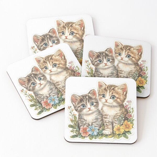 Item preview, Adorable Cats Sticker designed and sold by NicolasGlowArt.