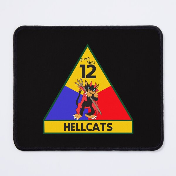 Item preview, US Army - From Hell - 12th Armored Division Emblem - Hellcat designed and sold by pzd501.