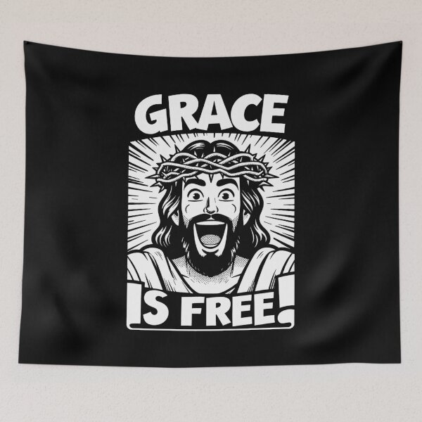 Item preview, God's Grace is Free designed and sold by plushism.