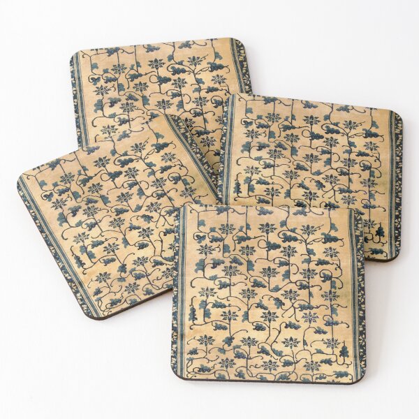 Item preview, Antique Chinese Floral Rug designed and sold by Vicky Brago-Mitchell®.