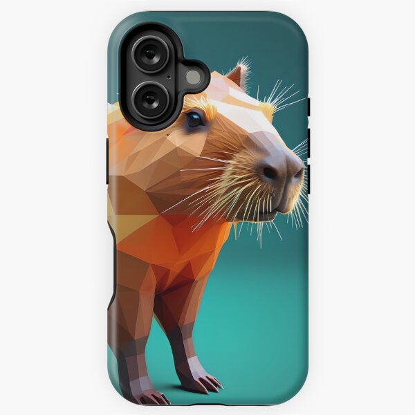 Item preview, Stylized low polygon capybara designed and sold by stableImaginarium.
