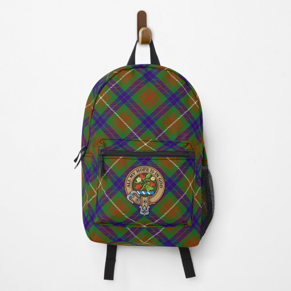 Item preview, Clan Fraser Crest over Hunting Tartan designed and sold by sifis.