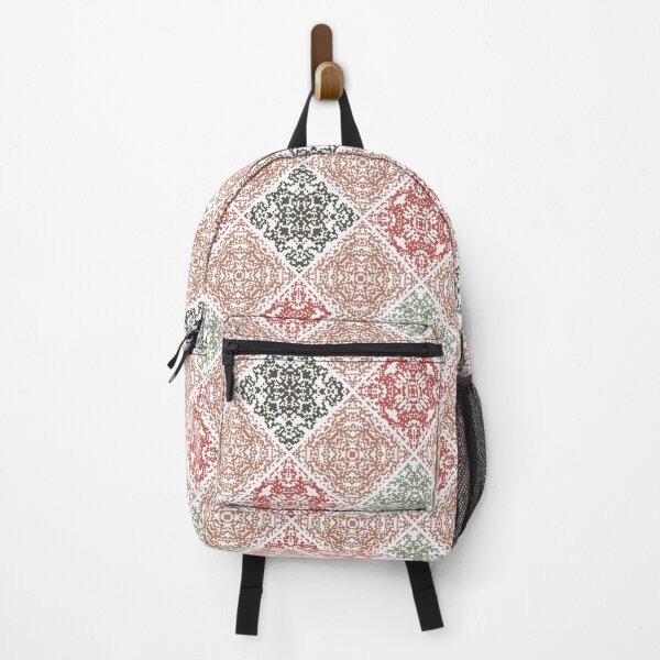 Item preview, Decorative Tribal pattern Folk motif made from small squares. designed and sold by Pixeeless.