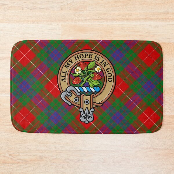 Item preview, Clan Fraser Crest over Tartan designed and sold by sifis.