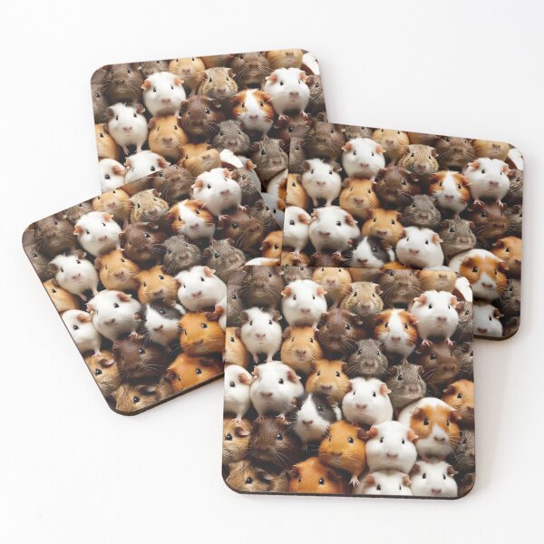 Item preview, Cute and Funny Guinea Pigs - Adorable Stacked Piggies Pattern designed and sold by FarmOfCuties.