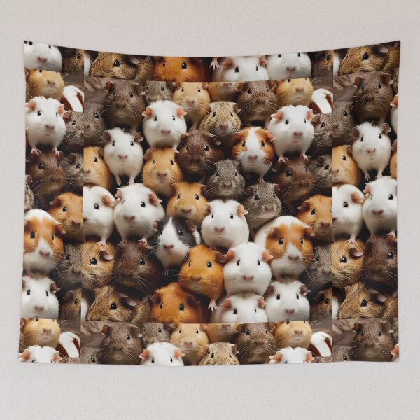 Item preview, Cute and Funny Guinea Pigs - Adorable Stacked Piggies Pattern designed and sold by FarmOfCuties.