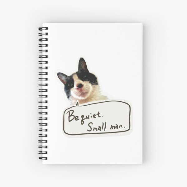 Aperçu de l'œuvre Tais-toi, petit homme – Citation drôle sur les chats créée et vendue par pagebunny.