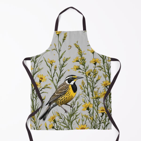 Item preview, A Western Meadowlark Surrounded By Goldenrod Flowers Nebraska designed and sold by taiche.