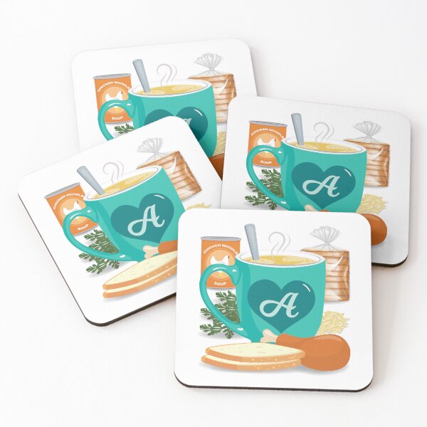 Item preview, Alphabet Soup A - AQUA designed and sold by StellarFX.