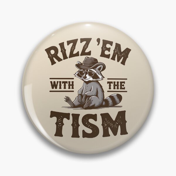 Item preview, Rizz ’Em with the Tism – Funny Raccoon Meme Design designed and sold by Aredbox.
