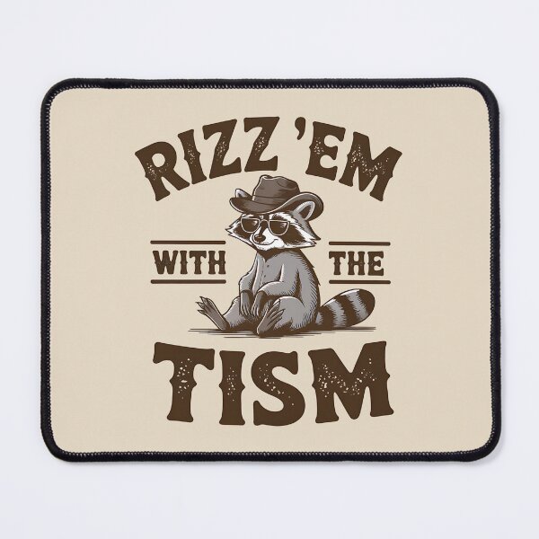 Item preview, Rizz ’Em with the Tism – Funny Raccoon Meme Design designed and sold by Aredbox.