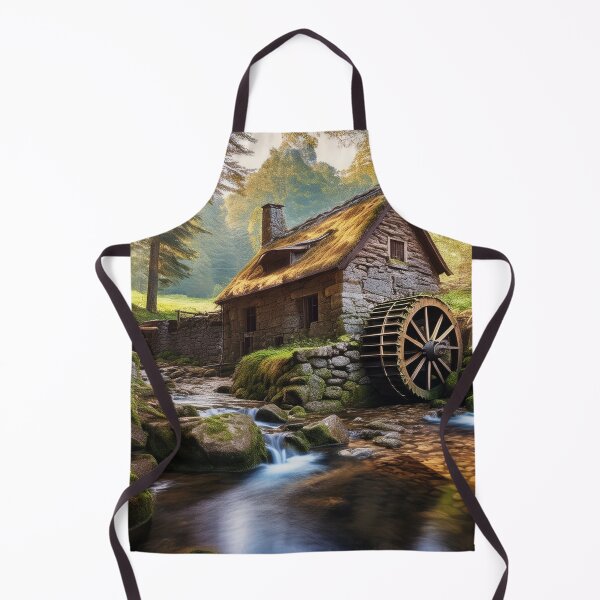 Item preview, The Old Stone Mill With Water Wheel designed and sold by Kathy Weaver.