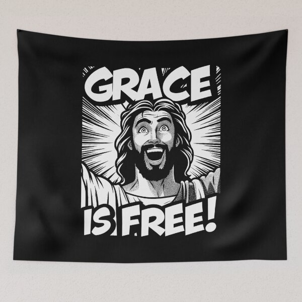 Item preview, God's Grace is Free designed and sold by plushism.