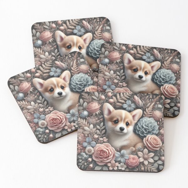 Item preview, Nordic-inspired Millefleur floral design designed and sold by Dream Bloom Gallery.