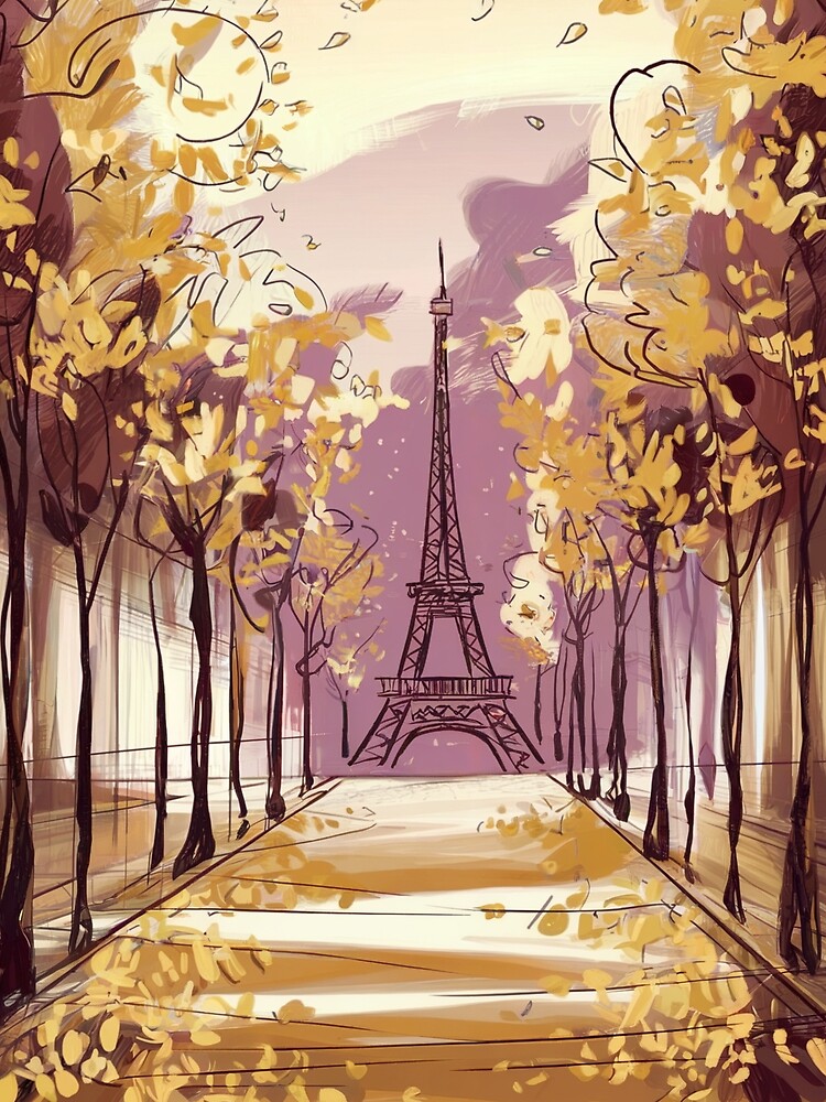 Thumbnail 5 of 5, Graphic T-Shirt, Paris Eiffel Tower designed and sold by Patricks-Art.