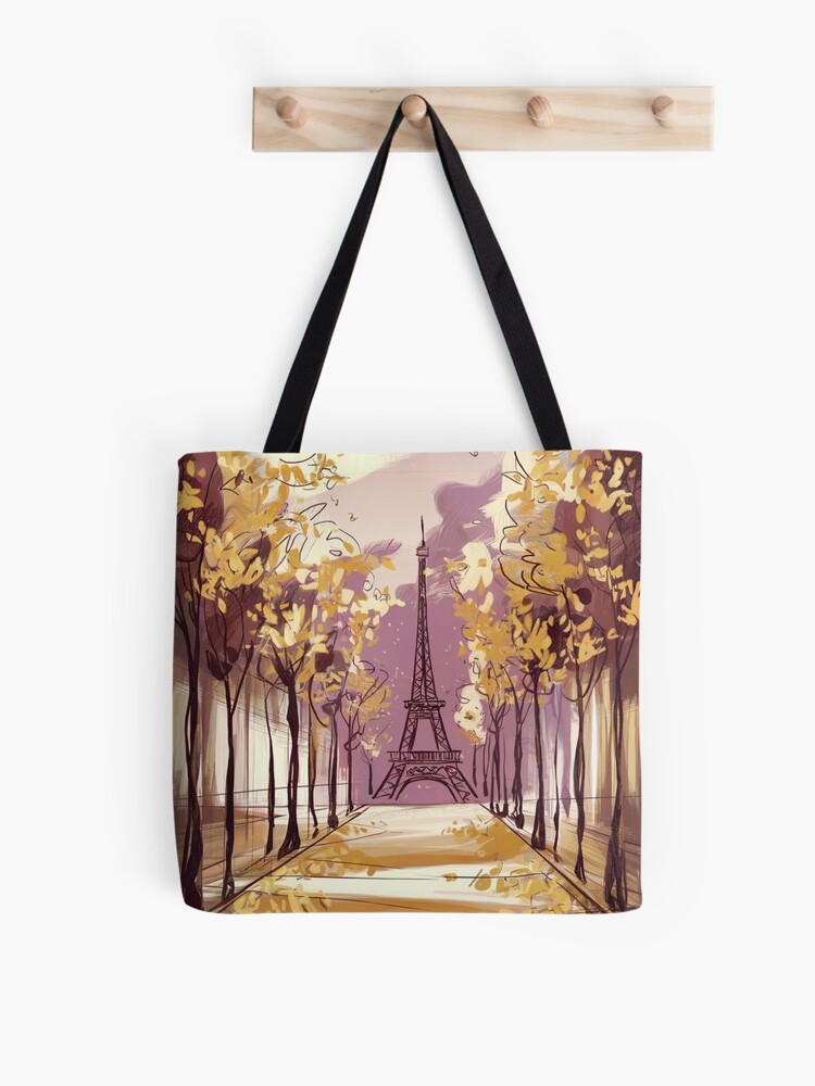 Thumbnail 1 of 2, Tote Bag, Paris Eiffel Tower designed and sold by Patricks-Art.