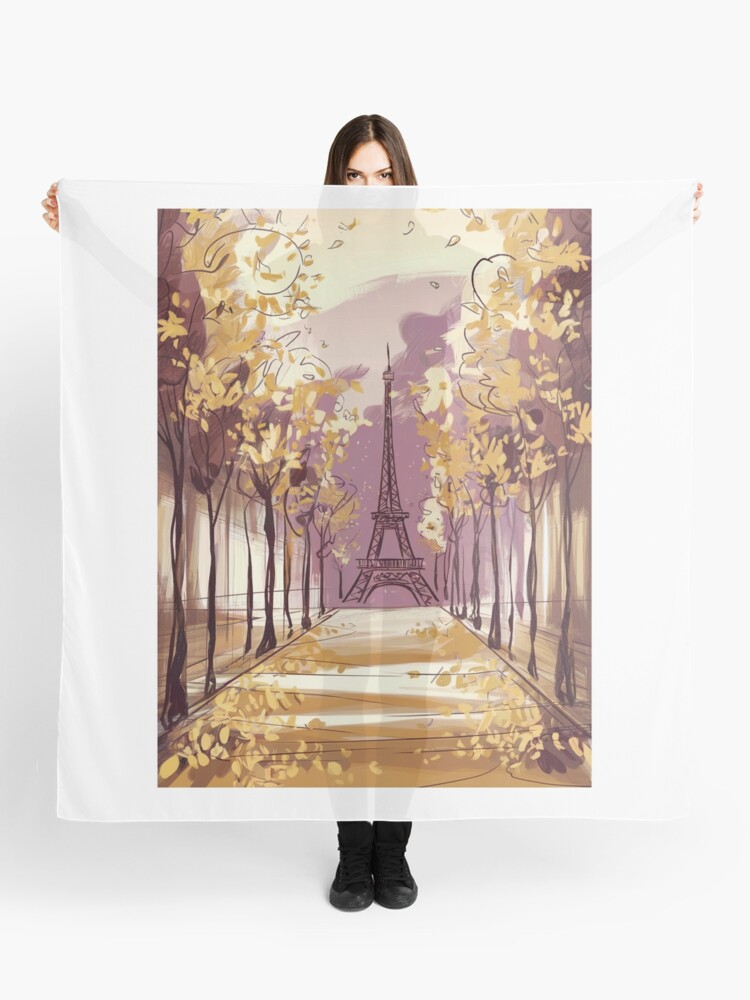 Thumbnail 1 of 3, Scarf, Paris Eiffel Tower designed and sold by Patricks-Art.
