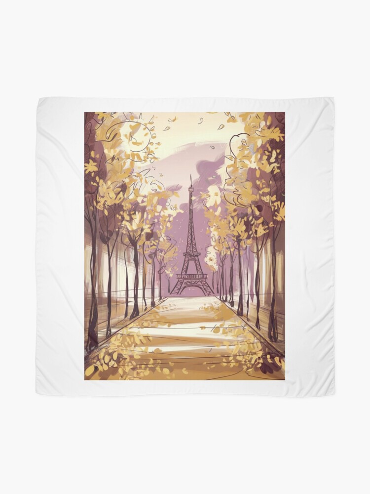 Thumbnail 2 of 3, Scarf, Paris Eiffel Tower designed and sold by Patricks-Art.