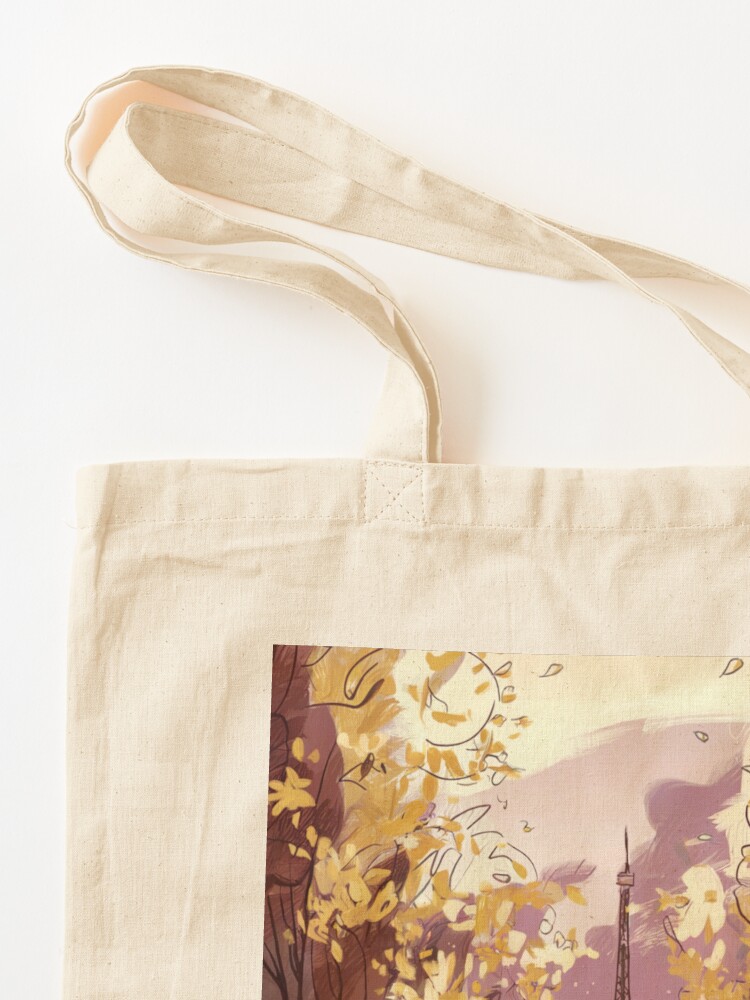 Thumbnail 3 of 5, Tote Bag, Paris Eiffel Tower designed and sold by Patricks-Art.