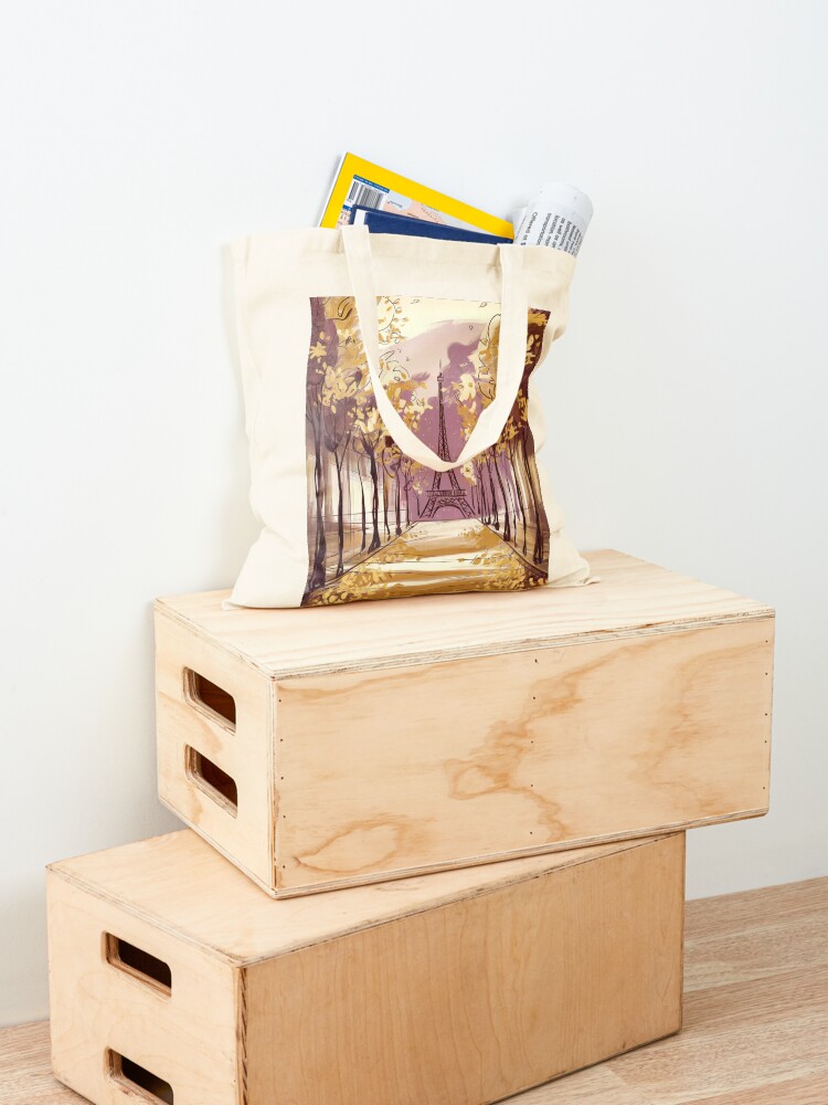 Thumbnail 4 of 5, Tote Bag, Paris Eiffel Tower designed and sold by Patricks-Art.