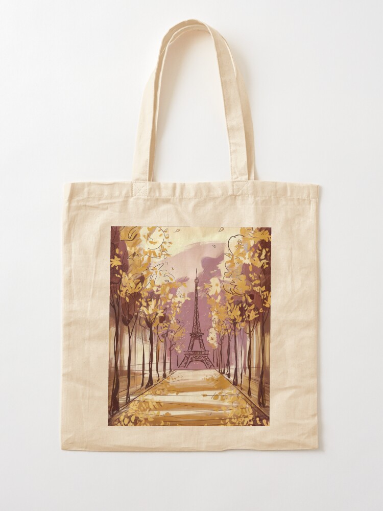 Thumbnail 2 of 5, Tote Bag, Paris Eiffel Tower designed and sold by Patricks-Art.