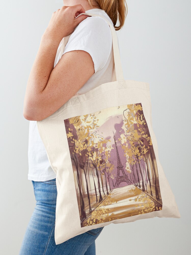 Thumbnail 1 of 5, Tote Bag, Paris Eiffel Tower designed and sold by Patricks-Art.