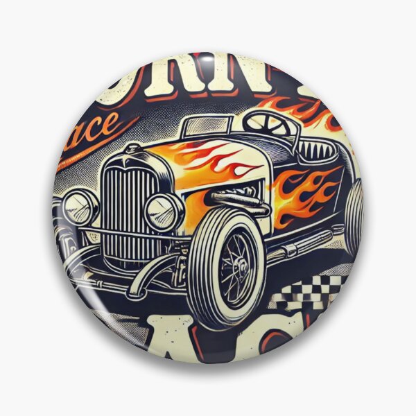 Item preview, Retro Racer Emblem designed and sold by Fiercest128.
