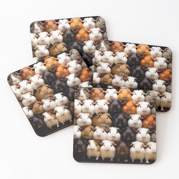 Item preview, Funny Stacked Guinea Pigs - Cute and Playful Piggy Pattern designed and sold by FarmOfCuties.