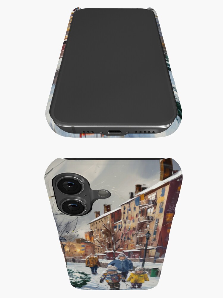 Thumbnail 3 of 4, iPhone Case, Children In The Snow designed and sold by Patricks-Art.