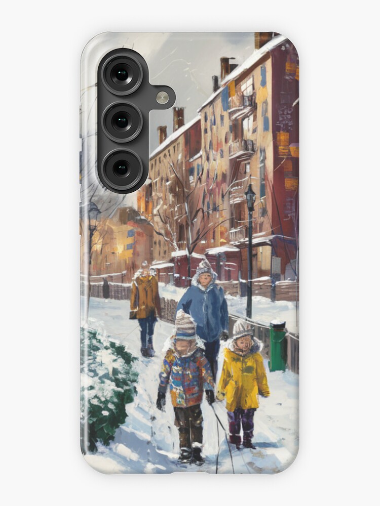 Thumbnail 1 of 4, Samsung Galaxy Phone Case, Children In The Snow designed and sold by Patricks-Art.